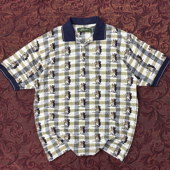 90s Penman’s AOP Cotton Golf Polo - Picture 1 of 3